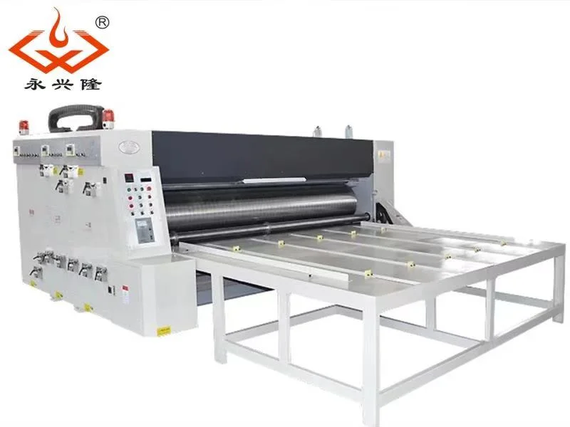 Corrugated Box Semi Automatic Making Packaging Printing Slotting Die Cutting Plant machine