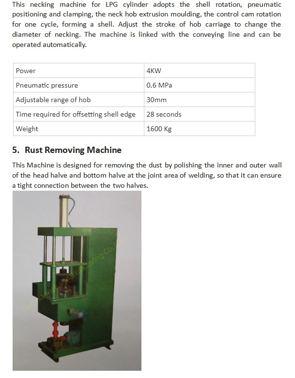 Semi-Automatic Plate Blanking Machine for LPG Cylinder Production Line